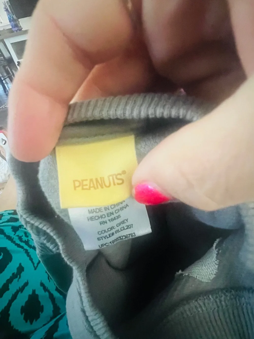 Peanuts Snoopy  Gray Sweatshirt  and Pants with Brand Tag 3-6 months